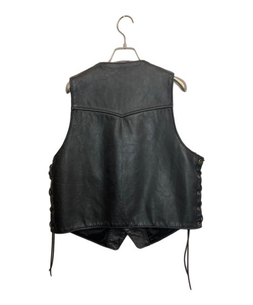 Langlitz Leathers（ラングリッツレザー）Langlitz Leathers (ラングリッツレザー) レザーベスト ブラック サイズ:42の古着・服飾アイテム