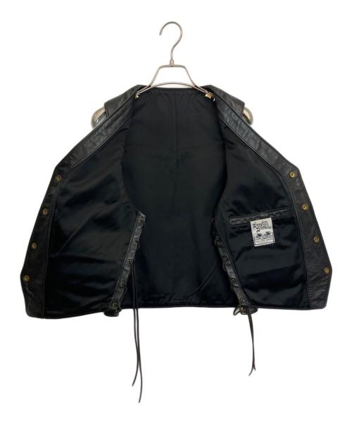 Langlitz Leathers（ラングリッツレザー）Langlitz Leathers (ラングリッツレザー) レザーベスト ブラック サイズ:42の古着・服飾アイテム