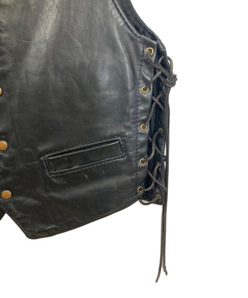 Langlitz Leathers（ラングリッツレザー）Langlitz Leathers (ラングリッツレザー) レザーベスト ブラック サイズ:42の古着・服飾アイテム