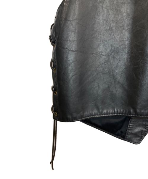 Langlitz Leathers（ラングリッツレザー）Langlitz Leathers (ラングリッツレザー) レザーベスト ブラック サイズ:42の古着・服飾アイテム