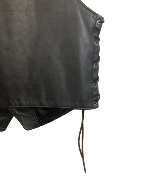 Langlitz Leathers（ラングリッツレザー）Langlitz Leathers (ラングリッツレザー) レザーベスト ブラック サイズ:42の古着・服飾アイテム