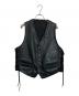 Langlitz Leathers（ラングリッツレザー）の古着「レザーベスト」｜ブラック