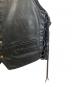 中古・古着 Langlitz Leathers (ラングリッツレザー) レザーベスト ブラック サイズ:42：50000円