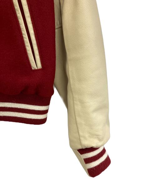GB sport（ゴールデンベアスポーツ）GB SPORT (ゴールデンベアスポーツ) スタジャン レッド×ベージュ サイズ:Lの古着・服飾アイテム