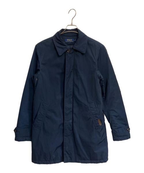 POLO RALPH LAUREN（ポロ・ラルフローレン）POLO RALPH LAUREN (ポロ・ラルフローレン) ステンカラーコート ネイビー サイズ:XSの古着・服飾アイテム