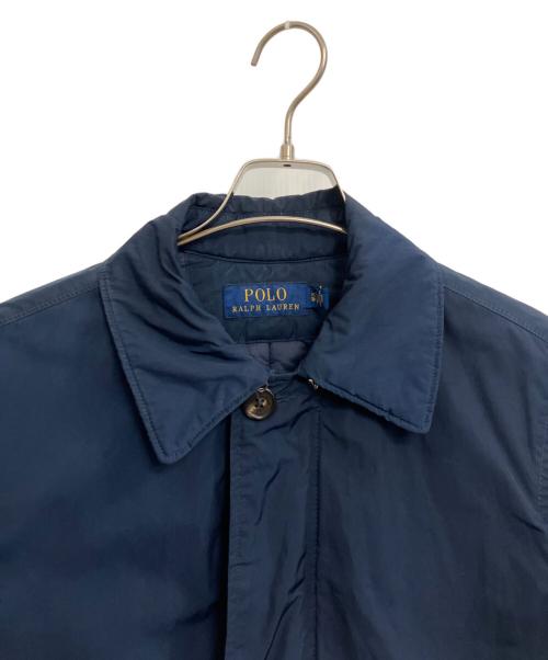 POLO RALPH LAUREN（ポロ・ラルフローレン）POLO RALPH LAUREN (ポロ・ラルフローレン) ステンカラーコート ネイビー サイズ:XSの古着・服飾アイテム