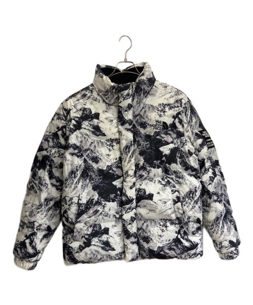 THE NORTH FACE（ザ ノース フェイス）THE NORTH FACE (ザ ノース フェイス) ダウンジャケット ホワイト×ブラック サイズ:Lの古着・服飾アイテム