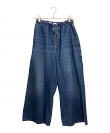 LOEWE×Paula's Ibiza（ロエベ×パウラズ イビザ）の古着「Cropped Trousers in Denim」｜インディゴ