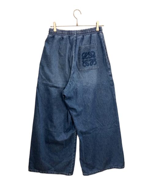 LOEWE（ロエベ）LOEWE (ロエベ) Paula's Ibiza (パウラズ イビザ) Cropped Trousers in Denim インディゴ サイズ:Sの古着・服飾アイテム