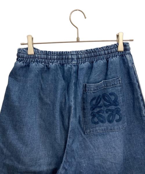 LOEWE（ロエベ）LOEWE (ロエベ) Paula's Ibiza (パウラズ イビザ) Cropped Trousers in Denim インディゴ サイズ:Sの古着・服飾アイテム