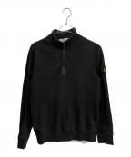 STONE ISLANDストーンアイランド）の古着「ハーフジップスウェット」｜ブラック