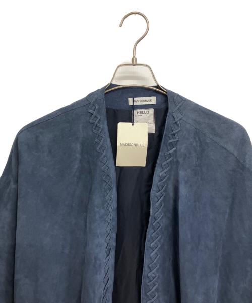MADISON BLUE（マディソンブルー）MADISON BLUE (マディソンブルー) FRINGE BIG CAPE ネイビー サイズ:Fの古着・服飾アイテム