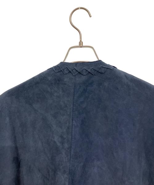 MADISON BLUE（マディソンブルー）MADISON BLUE (マディソンブルー) FRINGE BIG CAPE ネイビー サイズ:Fの古着・服飾アイテム