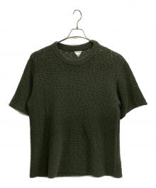 BOTTEGA VENETA（ボッテガベネタ）の古着「半袖ニット」｜グリーン