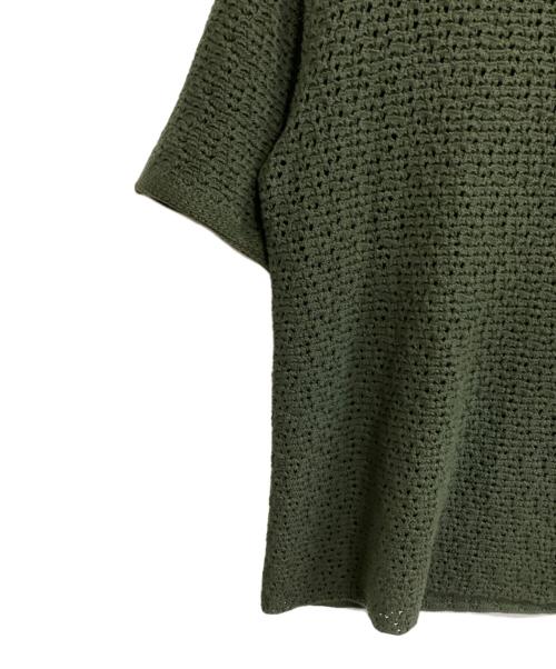BOTTEGA VENETA（ボッテガベネタ）BOTTEGA VENETA (ボッテガベネタ) 半袖ニット グリーン サイズ:Lの古着・服飾アイテム
