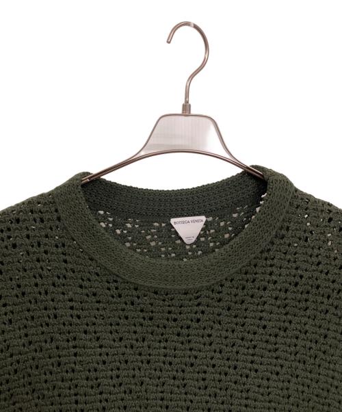 BOTTEGA VENETA（ボッテガベネタ）BOTTEGA VENETA (ボッテガベネタ) 半袖ニット グリーン サイズ:Lの古着・服飾アイテム