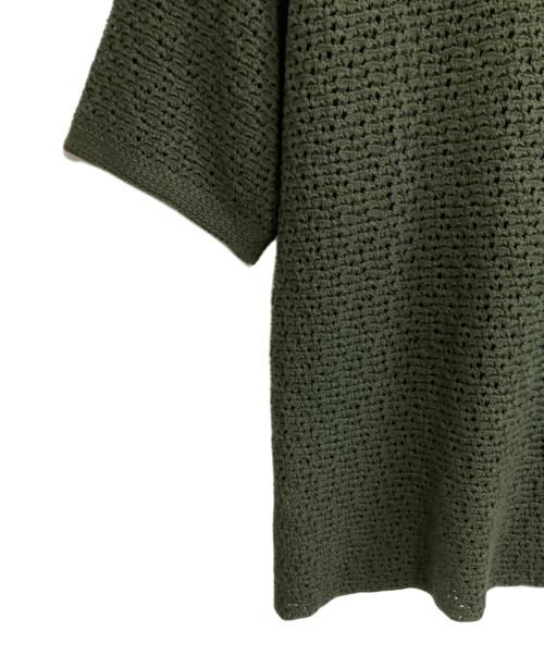 BOTTEGA VENETA（ボッテガベネタ）BOTTEGA VENETA (ボッテガベネタ) 半袖ニット グリーン サイズ:Lの古着・服飾アイテム