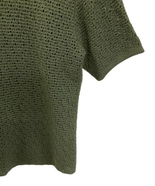 BOTTEGA VENETA（ボッテガベネタ）BOTTEGA VENETA (ボッテガベネタ) 半袖ニット グリーン サイズ:Lの古着・服飾アイテム