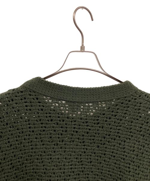 BOTTEGA VENETA（ボッテガベネタ）BOTTEGA VENETA (ボッテガベネタ) 半袖ニット グリーン サイズ:Lの古着・服飾アイテム