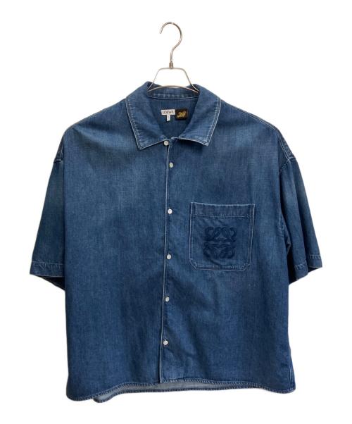 LOEWE（ロエベ）LOEWE (ロエベ) ショートスリーブシャツ デニム インディゴ サイズ:39の古着・服飾アイテム