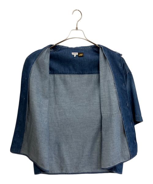 LOEWE（ロエベ）LOEWE (ロエベ) ショートスリーブシャツ デニム インディゴ サイズ:39の古着・服飾アイテム