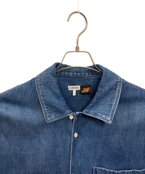 LOEWE（ロエベ）LOEWE (ロエベ) ショートスリーブシャツ デニム インディゴ サイズ:39の古着・服飾アイテム