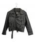 first genuine leather（ファースト ジーニーレザー）の古着「ダブルライダースジャケット」｜ブラック