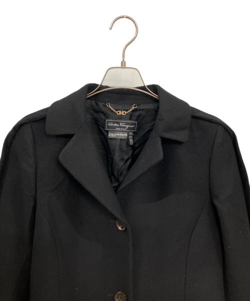 Salvatore Ferragamo（サルヴァトーレ フェラガモ）Salvatore Ferragamo (サルヴァトーレ フェラガモ) コート ブラック サイズ:42の古着・服飾アイテム