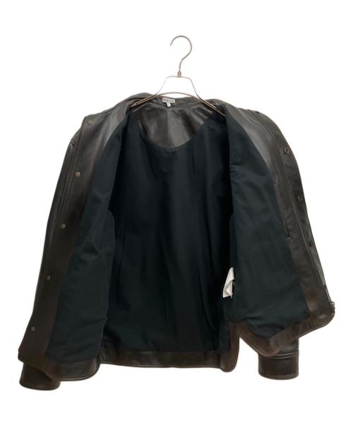 LOEWE（ロエベ）LOEWE (ロエベ) レザージャケット ブラウン サイズ:44の古着・服飾アイテム