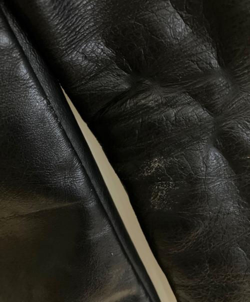 Golden Thread Brill Bros（ゴールデンスレッドブリルブラザーズ）Golden Thread Brill Bros (ゴールデンスレッドブリルブラザーズ) シングルライダースジャケット ブラック サイズ:40の古着・服飾アイテム