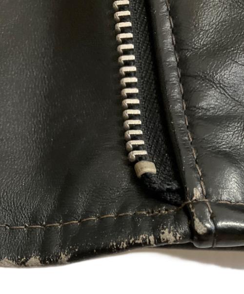 Golden Thread Brill Bros（ゴールデンスレッドブリルブラザーズ）Golden Thread Brill Bros (ゴールデンスレッドブリルブラザーズ) シングルライダースジャケット ブラック サイズ:40の古着・服飾アイテム