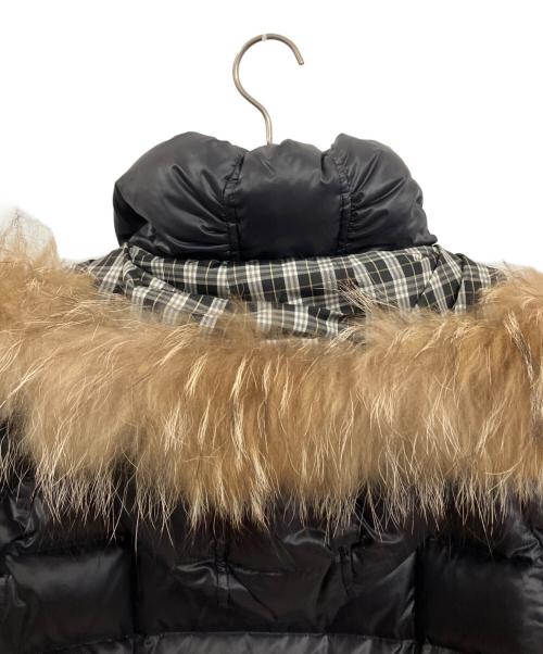 BURBERRY BLUE LABEL（バーバリー ブルー レーベル）BURBERRY BLUE LABEL (バーバリー ブルー レーベル) ダウンコート ネイビー サイズ:40の古着・服飾アイテム
