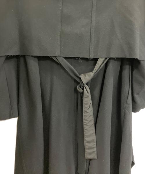 JULIUS（ユリウス）JULIUS (ユリウス) ドレープコート ブラック サイズ:表記なしの古着・服飾アイテム
