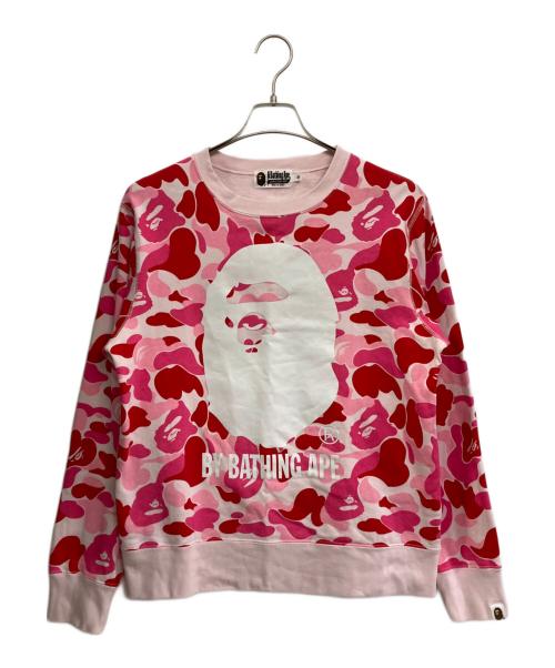 A BATHING APE（アベイシングエイプ）A BATHING APE (アベイシングエイプ) カモスウェット ピンク×レッド サイズ:Mの古着・服飾アイテム