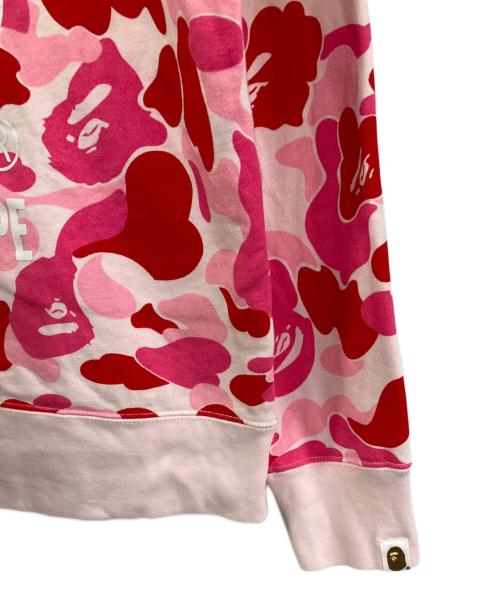 A BATHING APE（アベイシングエイプ）A BATHING APE (アベイシングエイプ) カモスウェット ピンク×レッド サイズ:Mの古着・服飾アイテム
