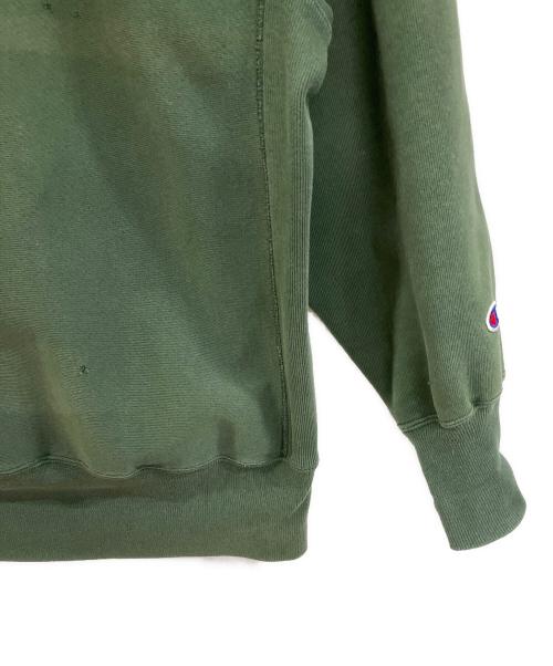 Champion REVERSE WEAVE（チャンピオン リバース ウィーブ）Champion REVERSE WEAVE (チャンピオン リバース ウィーブ) スウェット オリーブ サイズ:X-LARGEの古着・服飾アイテム