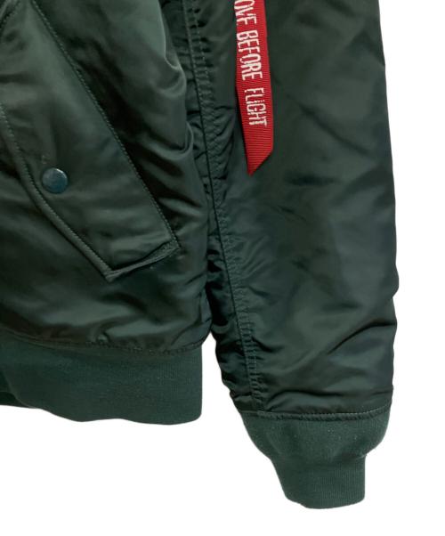 ALPHA INDUSTORIES（アルファ インダストリーズ）ALPHA INDUSTORIES (アルファ インダストリーズ) MA-1ジャケット グリーン サイズ:XLの古着・服飾アイテム