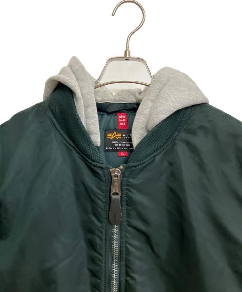 ALPHA INDUSTORIES（アルファ インダストリーズ）ALPHA INDUSTORIES (アルファ インダストリーズ) MA-1ジャケット グリーン サイズ:XLの古着・服飾アイテム