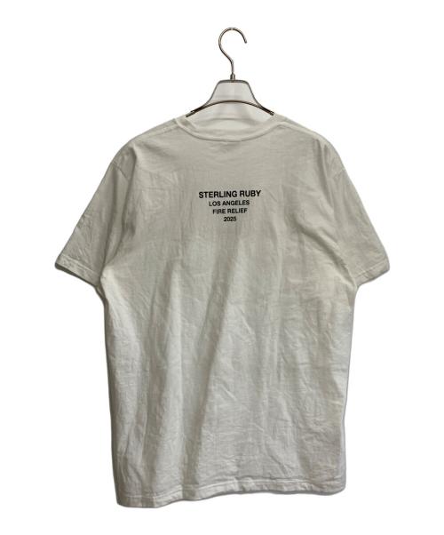 SUPREME（シュプリーム）SUPREME (シュプリーム) 半袖カットソー ホワイト サイズ:Lの古着・服飾アイテム
