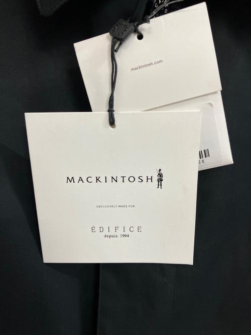 MACKINTOSH（マッキントッシュ）MACKINTOSH (マッキントッシュ) ライトメルトン ラグランスリーブ バルカラーコート ブラック サイズ:38 未使用品の古着・服飾アイテム