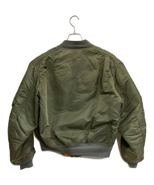 ALPHA（アルファ）ALPHA (アルファ) MA-1ジャケット オリーブ サイズ:LARGEの古着・服飾アイテム