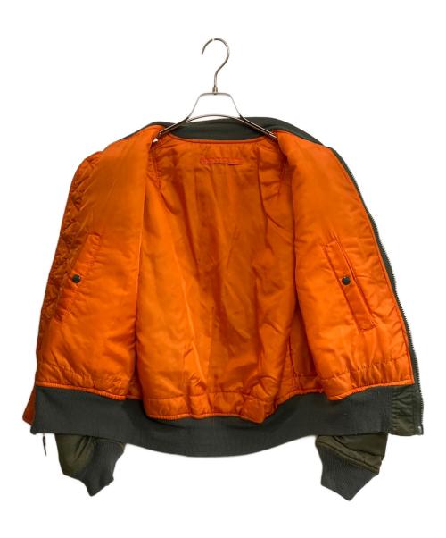 ALPHA（アルファ）ALPHA (アルファ) MA-1ジャケット オリーブ サイズ:LARGEの古着・服飾アイテム