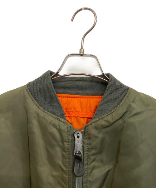 ALPHA（アルファ）ALPHA (アルファ) MA-1ジャケット オリーブ サイズ:LARGEの古着・服飾アイテム
