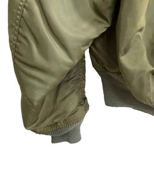 ALPHA（アルファ）ALPHA (アルファ) MA-1ジャケット オリーブ サイズ:LARGEの古着・服飾アイテム