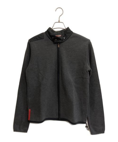 PRADA SPORTS（プラダスポーツ）PRADA SPORTS (プラダスポーツ) ナイロン切替ニットジャケット ブラック サイズ:50の古着・服飾アイテム