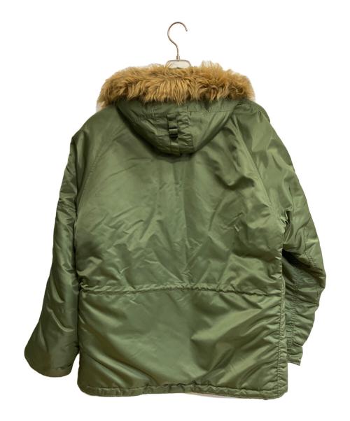 ALPHA INDUSTRIES（アルファインダストリーズ）ALPHA INDUSTRIES (アルファインダストリーズ) MA-1フライトジャケット カーキ サイズ:X-LARGEの古着・服飾アイテム