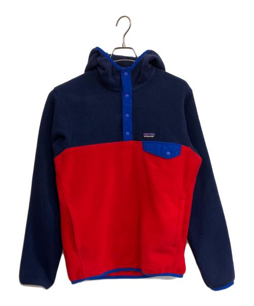Patagonia（パタゴニア）Patagonia (パタゴニア) シンチラスナップT ブルー×レッド サイズ:XSの古着・服飾アイテム