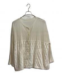 ISSEY MIYAKE me（イッセイ ミヤケ ミー）の古着「長袖ブラウス」｜ホワイト