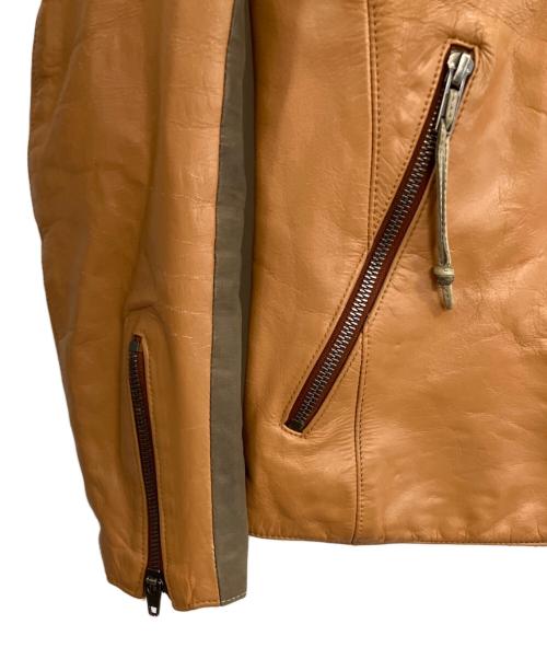 KUSHITANI（クシタニ）KUSHITANI (クシタニ) シングルライダースジャケット ブラウン サイズ:Mの古着・服飾アイテム