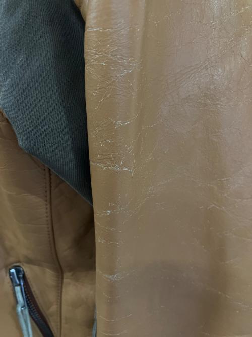 KUSHITANI（クシタニ）KUSHITANI (クシタニ) シングルライダースジャケット ブラウン サイズ:Mの古着・服飾アイテム
